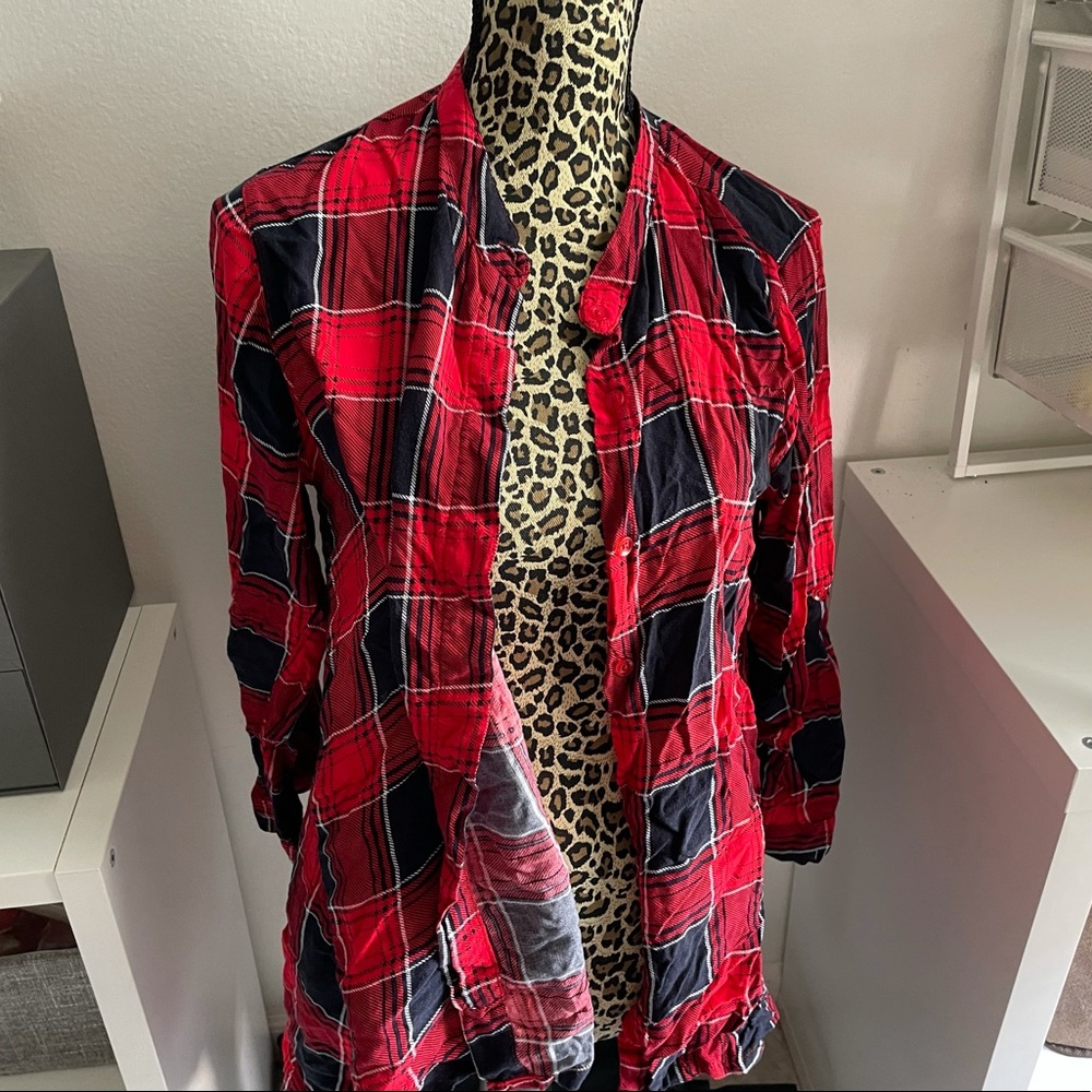 Plaid Cardigan
